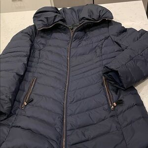 Andrew Marc  New York Midnight Blue Puffer Jacket, large or size10.